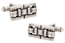 Load image into Gallery viewer, Architectural Design in Oxidized Silver