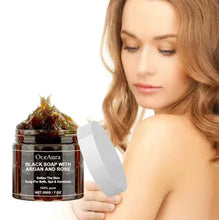 Load image into Gallery viewer, Argan Rose Black Soap