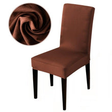 Load image into Gallery viewer, Armless Removable Washable Elastic Dinner Universal Spandex Solid Chair Slip Covers Set Colors For Choice Universal Size Chair Cover