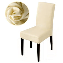 Load image into Gallery viewer, Armless Removable Washable Elastic Dinner Universal Spandex Solid Chair Slip Covers Set Colors For Choice Universal Size Chair Cover