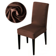 Load image into Gallery viewer, Armless Removable Washable Elastic Dinner Universal Spandex Solid Chair Slip Covers Set Colors For Choice Universal Size Chair Cover