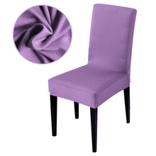 Load image into Gallery viewer, Armless Removable Washable Elastic Dinner Universal Spandex Solid Chair Slip Covers Set Colors For Choice Universal Size Chair Cover