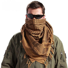 Load image into Gallery viewer, Army Military Tactical Keffiyeh Shemagh Arab Scarf Shawl Neck Cover Head Wrap Cotton Winter Scarves Military Shemagh Army Desert Keffiyeh Arab Scarf Shawl Neck Cover Head Wrap Scarf Military Shemagh Tactical Desert Keffiyeh Head Neck