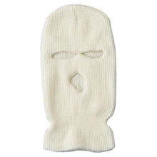 Load image into Gallery viewer, Army Tactical Mask 3 Hole Full Face Mask Ski Mask Winter Cap Balaclava Motorbike Motorcycle Helmet Full Helmet Neck Gaiter, Winter Balaclava Warm Knit Beanie for Outdoor Sports Outdoor Full Face Cover Thermal Ski Mask