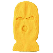 Load image into Gallery viewer, Army Tactical Mask 3 Hole Full Face Mask Ski Mask Winter Cap Balaclava Motorbike Motorcycle Helmet Full Helmet Neck Gaiter, Winter Balaclava Warm Knit Beanie for Outdoor Sports Outdoor Full Face Cover Thermal Ski Mask