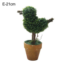 Load image into Gallery viewer, Artificial 1 Pc Heart Star Round Potted Decor Bonsai Ornament Home Garden Wedding Party Decor Home Decoration