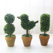 Load image into Gallery viewer, Artificial 1 Pc Heart Star Round Potted Decor Bonsai Ornament Home Garden Wedding Party Decor Home Decoration