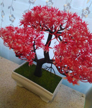 Load image into Gallery viewer, Artificial Bonsai Tree Fake Flower Potted Ornament For Home, Room, Garden, Bookshelves Decoration Desktop Display Artificial Flower Potted for Home Decor