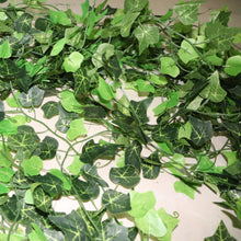 Load image into Gallery viewer, Artificial Ivy Leaf Garland Fake Leaves Hanging Vines For Home Decor Creeper Green Ivy Artificial Ivy Garland Greenery Hanging Plant Vine for Wedding Wall Party Room Astethic Stuff Decor 100pcs Leaf 1 piece 2.4M