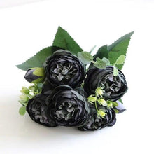Load image into Gallery viewer, Artificial Roses Flowers Bundle Of Beautiful Silk Peony Bouquet For Home Wedding Party Scrapbook Decoration Accessories Artificial Rose Flowers Bouquet Silk Flowers Rose for Home Bridal Wedding Party Festival Decor