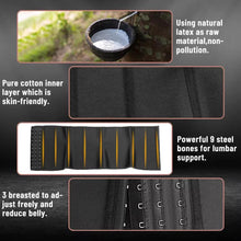 Load image into Gallery viewer, ATBUTY 9 Inches Short Torso Sport Girdle Underwear Women 9 Steel Bones Latex Waist Trainer Corset Private Label