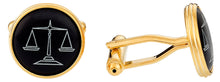 Load image into Gallery viewer, Attorney Cufflinks in Black Gold