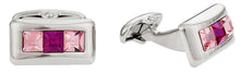 Load image into Gallery viewer, Austrian Crystal Cufflinks in Pink
