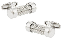 Load image into Gallery viewer, Austrian Silver Pipe Cufflinks