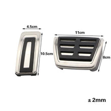 Load image into Gallery viewer, Auto Car Pedals Foot Fuel Brake Clutch Cover Nonslip Car Pedal Pads Auto Sports Gas Fuel Petrol Clutch Brake Pad Cover Foot Pedals Rest Plate Kit Pedal Covers Accessories Replacement Pedal Aluminum Alloy Pedals Set