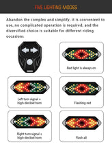 Load image into Gallery viewer, Auto-Sensing Bicycle Light Waterproof Bike Taillight LED USB Rechargable Safety Back Light Riding Warning Saddle Bike Rear Light Waterproof Bike Headlight Taillight LED Light Modes Bike Lights For Night Riding