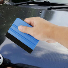 Load image into Gallery viewer, Auto Styling Vinyl Carbon Fiber Window Ice Remover Cleaning Wash Car Scraper With Felt Squeegee Tool Film Wrapping Accessories Vehicle Vinyl Wrap Window Tint Film Plastic Felt Edge Squeegee For Car Vinyl Scraper Decal Applicator