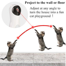 Load image into Gallery viewer, Automatic Cat Toys Teaser Interactive Smart Teasing Pet LED Laser Funny Handheld Mode Electronic Pet USB Charge Toys for Indoor Pet Auto On Off Silent Chase Laser Light Random Speed Pattern Active Cat Toys Hunting Exercise