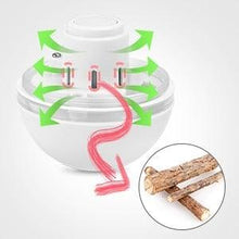 Load image into Gallery viewer, Automatic Smart Cat Toys Ball Interactive Catnip USB Rechargeable Self Rotating Colorful Led Feather Bells Toys for Cats Kitten Build-in Spinning Led Light Stimulate Hunting Instinct