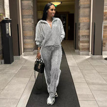 Load image into Gallery viewer, Autumn And Winter New European And American Women's Casual Coat Trousers Suit