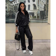 Load image into Gallery viewer, Autumn And Winter New European And American Women's Casual Coat Trousers Suit