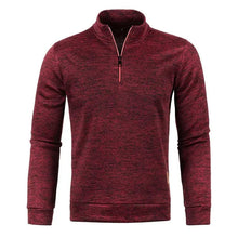 Load image into Gallery viewer, Men's Half Zipper Turtleneck Sweatshirt: Cozy and Stylish for Fall