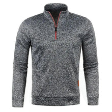 Load image into Gallery viewer, Men's Half Zipper Turtleneck Sweatshirt: Cozy and Stylish for Fall
