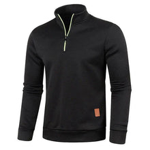 Load image into Gallery viewer, Men's Half Zipper Turtleneck Sweatshirt: Cozy and Stylish for Fall