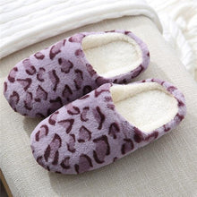 Load image into Gallery viewer, Autumn Winter Home Slippers Women Cotton Floor Shoes Plush Indoor Slippers Women Men Couple Warm House Slippers Slip On Bedroom Slippers With Comfy Fleece Lining