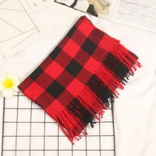 Load image into Gallery viewer, Autumn Winter Luxury Soft Men's Plaid Lightweight Scarf Elegant Thicken Wrap Shawl Ladies Lightweight Escharpe Soft Wool Elegant Neckwear Cashmere Scarf Long Thick Warm Unisex For Women Men