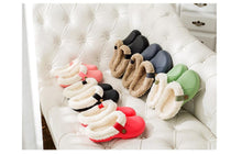 Load image into Gallery viewer, Autumn Winter New Lightweight Home Men's Slippers Non-Slip Warm And Waterproof Plush Cotton Slippers Classic Fur Lined Clog Waterproof Winter House Comfortable Indoor Slippers