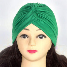 Load image into Gallery viewer, Autumn Winter Warm Headwear Soft Shine Silver Gold Lightweight Knot Twist Turban Headbands Cap Casual Streetwear Hats For Women