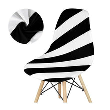 Load image into Gallery viewer, Avangarde Style Printed Seat Cover For Shell Chair Armless Shell Chair Cover Banquet Home Slipcover Elastic Removable Stretch High Back For Sofa Armchairs