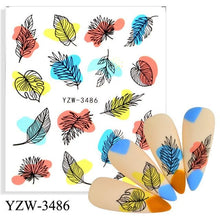 Load image into Gallery viewer, Avocado Fruit Transfer Nail Stickers Charms Winter Water Sticker For Nails Sliders Character Image Tattoo Decal Decoration Cute Summer Nail Art Stickers Summer Fruit Stickers on Nails Unicorn Banana Cherry Avocado Dog Strawberry Nail Art Decals