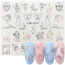 Load image into Gallery viewer, Avocado Fruit Transfer Nail Stickers Charms Winter Water Sticker For Nails Sliders Character Image Tattoo Decal Decoration Cute Summer Nail Art Stickers Summer Fruit Stickers on Nails Unicorn Banana Cherry Avocado Dog Strawberry Nail Art Decals