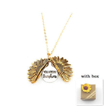 Load image into Gallery viewer, Sunflower Double Lettering Necklace