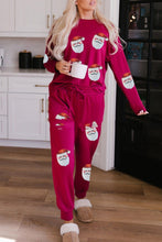 Load image into Gallery viewer, Women’s Christmas Sequin Two-Piece Set | Long Sleeve Top & Pants
