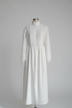 Load image into Gallery viewer, Women's French Style Long Sleeve Pleated A-Line Maxi Dress