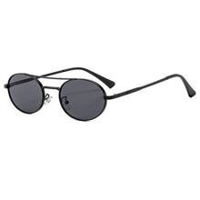 Load image into Gallery viewer, Retro Oval Dual-Beam Metal Sunglasses | UV Protection