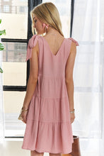 Load image into Gallery viewer, New Summer V-Neck Tie Shoulder Dress For Women – Chic, Versatile, Adjustable Fit, Modern, Flattering Dress for Any Occasion