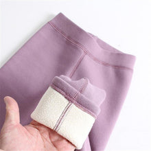 Load image into Gallery viewer, Girls Wool-Lined Thickened Winter Leggings