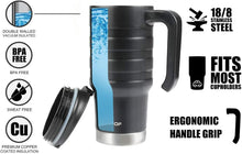 Load image into Gallery viewer, HAUSHOF 24oz Insulated Tumbler with Lid & Handle – Double Wall Vacuum Stainless Steel Travel Mug, Leak-Proof, BPA-Free, Wide Mouth for Ice, Hot & Cold Drinks