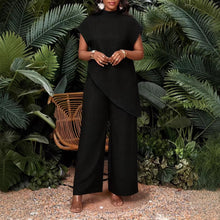 Load image into Gallery viewer, Asymmetrical Sleeveless Top & Pants Set – Women’s Two-Piece