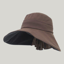 Load image into Gallery viewer, Women's Wide-Brim Striped Sun Hat | Lightweight Outdoor UV Protection
