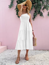 Load image into Gallery viewer, Smocked Single Shoulder Sleeveless Dress Stylish & Comfortable Summer Long Dress Lightweight Dress