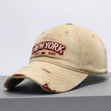 Load image into Gallery viewer, Embroidered Letter Denim Baseball Cap – Soft Crown