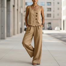 Load image into Gallery viewer, Women's Sleeveless Tank Top & Pants Two-Piece Set