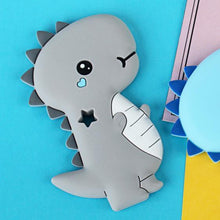 Load image into Gallery viewer, Dinosaur Baby Teether Animal Silicone Beads Chew Charms Food Grade Silicone Teether Bead Toy Gift For Baby and Kids