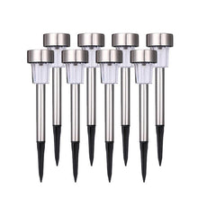 Load image into Gallery viewer, Garden Premium LED Solar Luxury Stainless Steel Lights For Yard Pathway Walkway More Pieces Outdoor