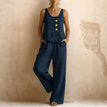 Load image into Gallery viewer, Women's Sleeveless Tank Top & Pants Two-Piece Set